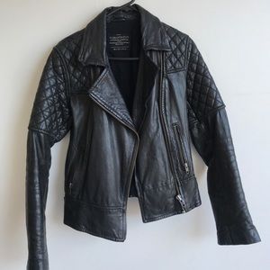 All Saints Walker Leather Jacket (Sz 4)